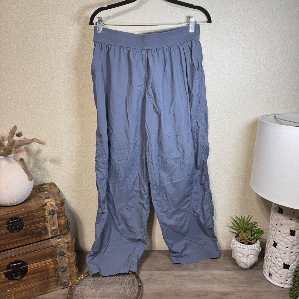 Anthropologie Daily Practice Wide Leg Wind Breaker Pants Size S Casual Lounge - Picture 2 of 9